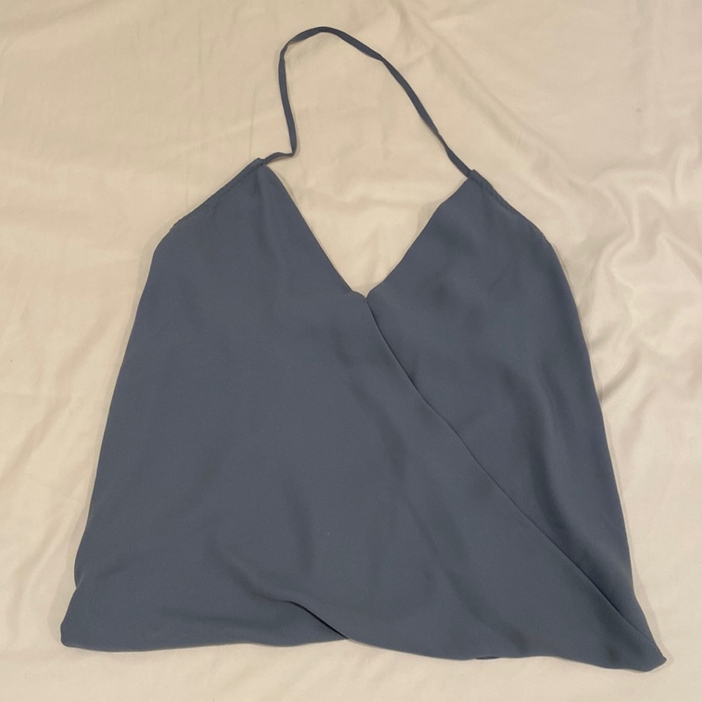 Olivaceous Blue Halter Top